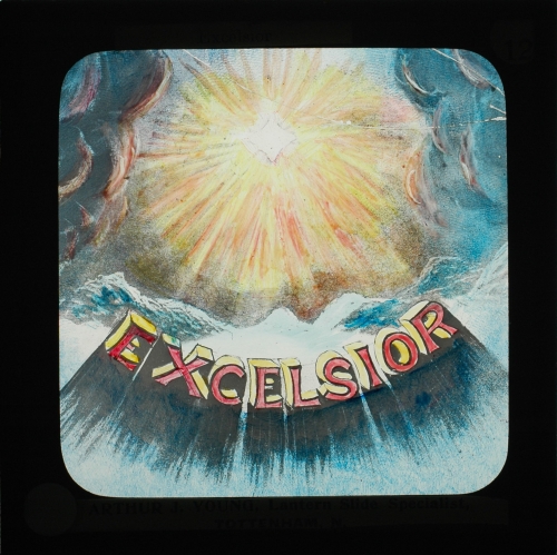 And from the sky severe and far / A voice fell like a falling star. 'Excelsior! Excelsior!'
