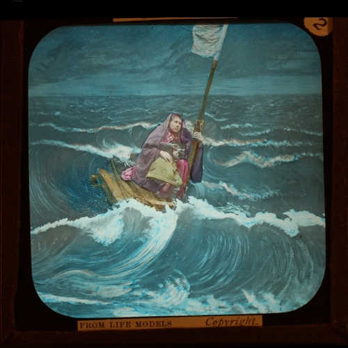 See! as she rolls and dips to meet each wave– primary version
