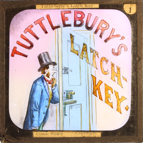 A latch key is a most convenient article when it happens to be on the same side of the latch as you are