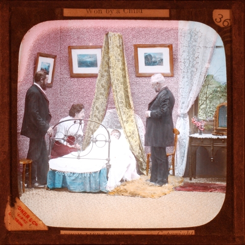 The two doctors stood beside little Willie's bed