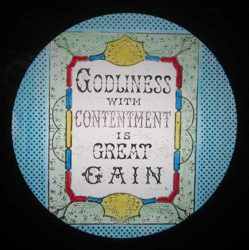 Godliness with contentment is great gain