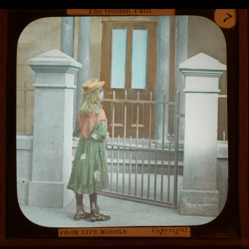 She glanced towards a window where she had often noticed a little girl– primary version