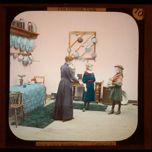 Mrs T. gave Nellie some clothing, and asked her to come again– primary version