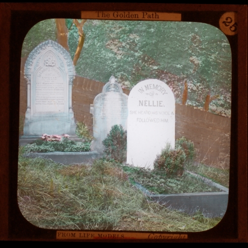 Mrs Trevelyan had a stone erected over the grave– primary version
