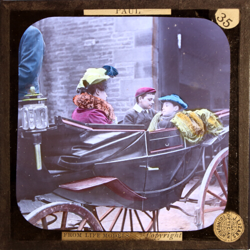 Soon the two boys were seated in the luxurious carriage
