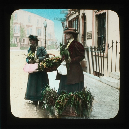 Some of the great army of flower sellers– primary version