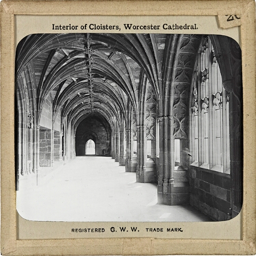 Worcester Cathedral, Interior of Cloisters