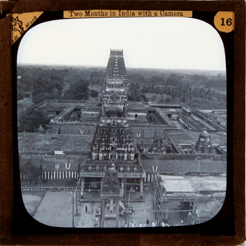Conjeveram -- bird's-eye view of Temple– alternative version