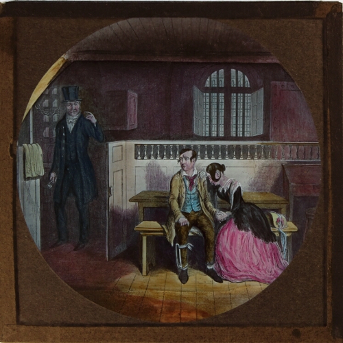 He is sentenced to transportation for life; the girl is acquitted. The brother and sister part for ever in this world – secondary view of slide