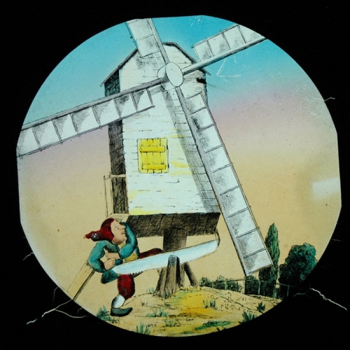 At night he comes and saws away the mill– primary version