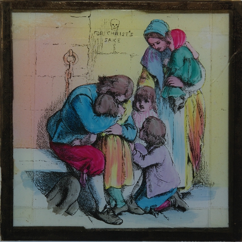 Bunyan parting with his Wife and Children
