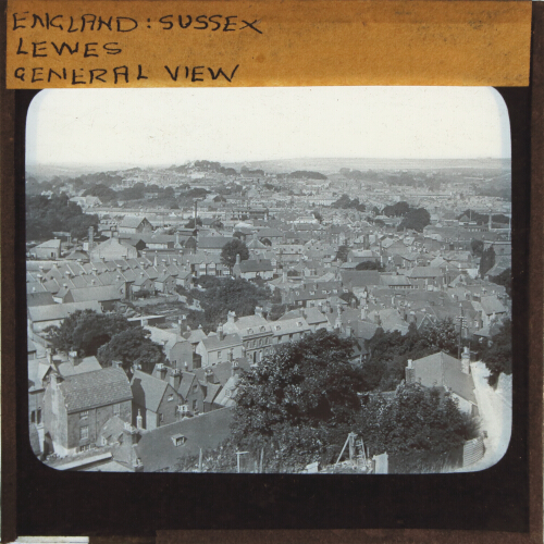 Lewes, general view from the hills