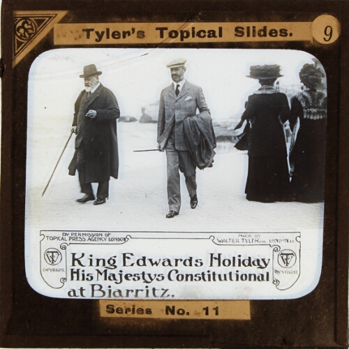 King Edwards Holiday -- His Majesty's constitutional at Biarritz