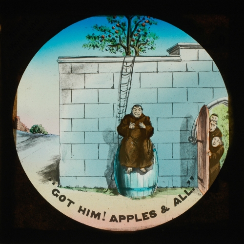 'Got him! apples and all'