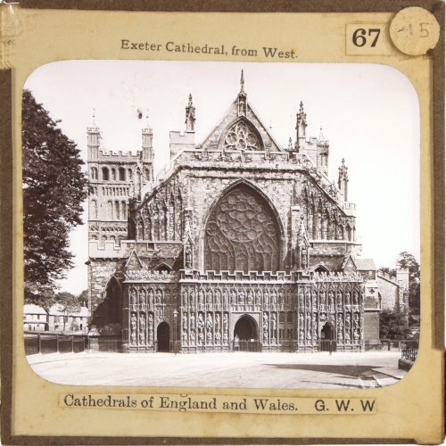 Slide showing Exeter Cathedral