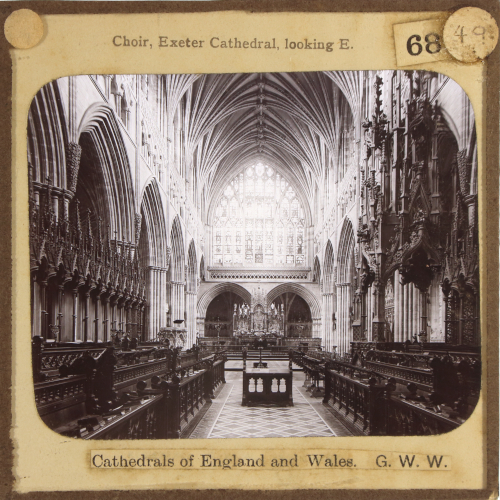 Exeter Cathedral, Choir, looking E.