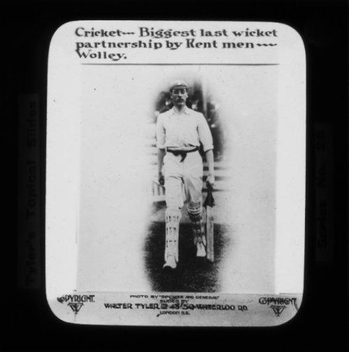 Cricket -- Biggest last wicket partnership by Kent men -- Wolley