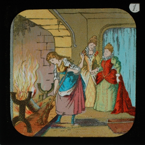 Poor Ella had to scrub and scour, sweep up the ashes, and sift the cinders