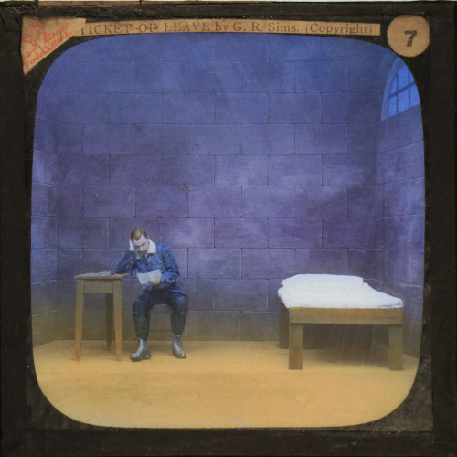 In his lonely cell