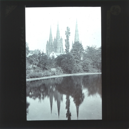 Lichfield. The three spires from Pool walk– primary version