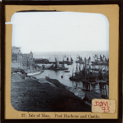 Isle of Man -- Peel Harbour and Castle