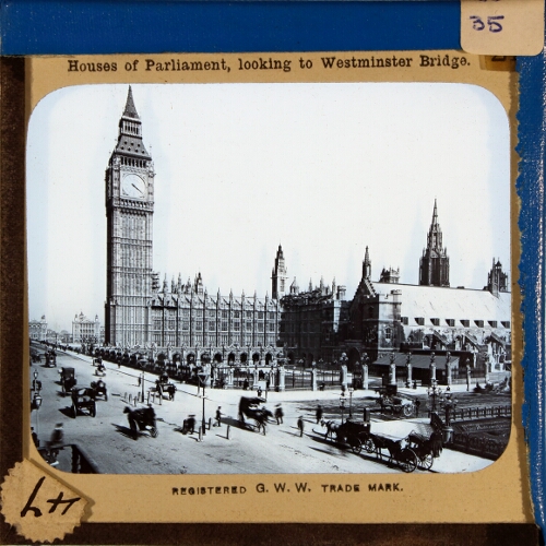 Houses of Parliament, looking to Westminster Bridge