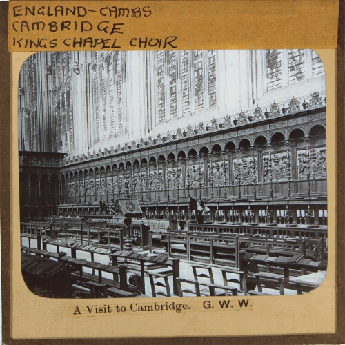 King's College, Chapel, Stalls in Choir