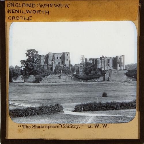 Kenilworth Castle, from West