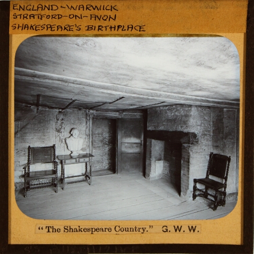 Room in which Shakespeare was born