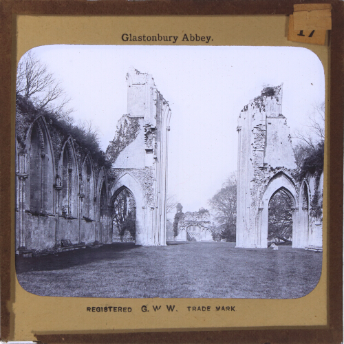 Glastonbury Abbey, looking W.