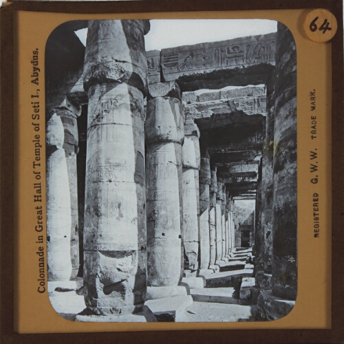 Colonnade in Great Hall of Temple of Seti I, Abydus– alternative version