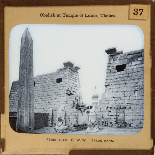 Obelisk at Temple of Luxor, Thebes– alternative version