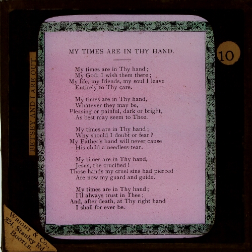 HYMN. 'My times are in thy hand'