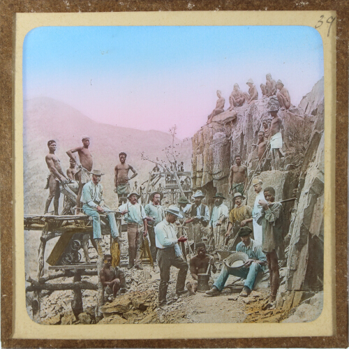 Scene in the gold mines