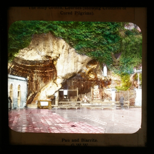 The Holy Grotto, Lourdes (showing Crutches of Cured Pilgrims)