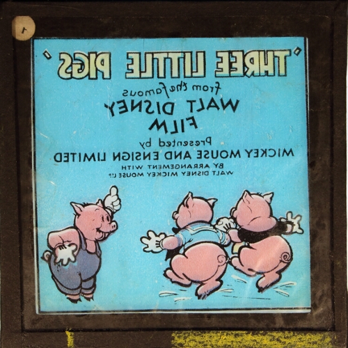 Once upon a time there were three little pigs – secondary view of slide