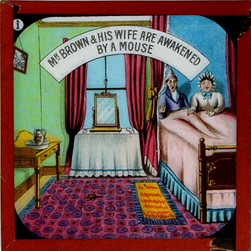 Mr Brown and his wife are awakened by a mouse