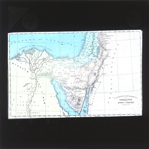 Map showing Wanderings of Children of Israel