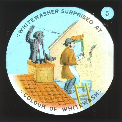 Whitewasher surprised at colour of whitewash– primary version