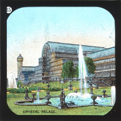 Slide showing Crystal Palace, London