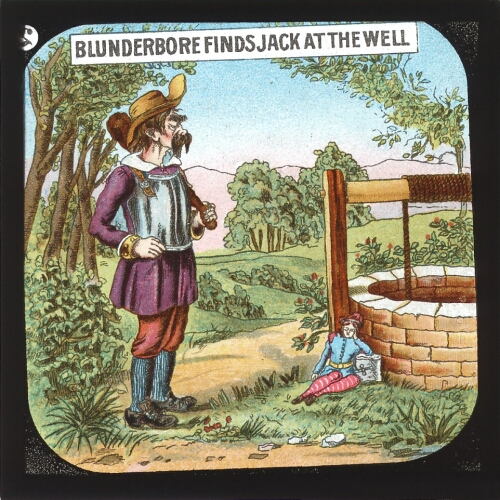 Blunderbore finds Jack at the well– primary version
