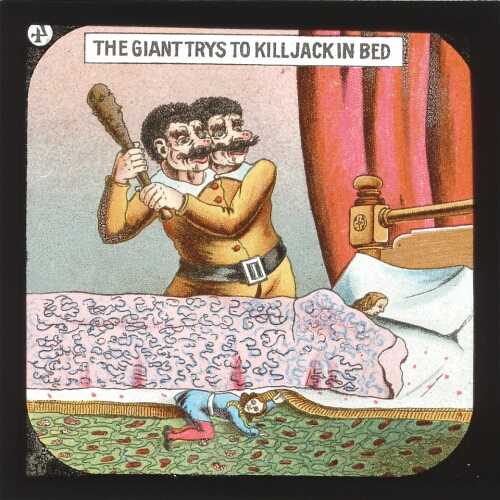 The Giant trys to kill Jack in bed