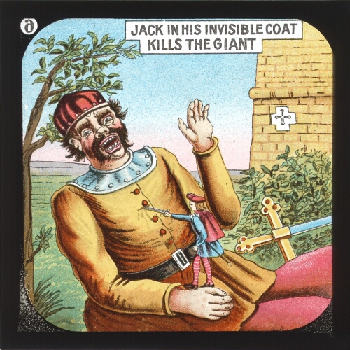 Jack in his invisible coat kills the Giant– primary version