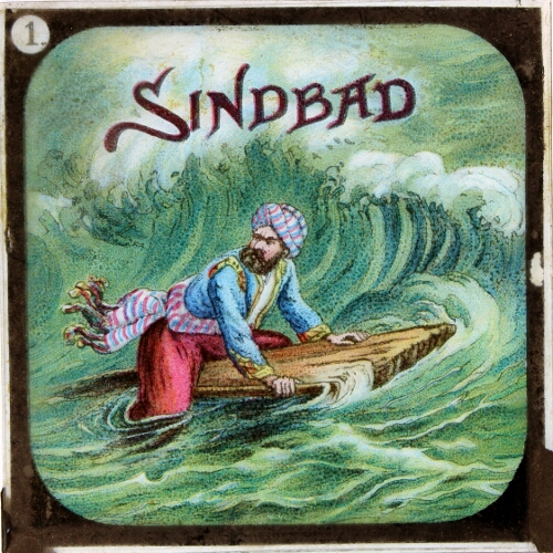 Sindbad cast on an Island– alternative version