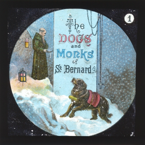 Title and picture -- Dogs and Monks of St Bernard