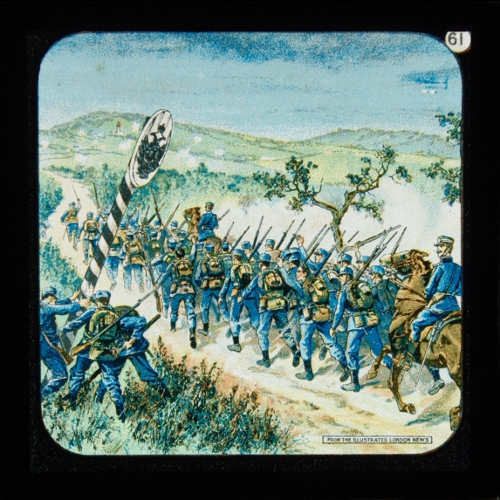 Italians Pulling Down a Frontier Post