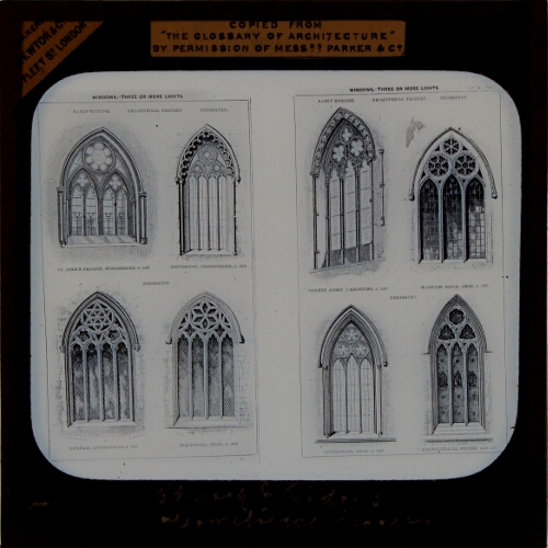 Church Windows, Early English, Geometrical Tracery