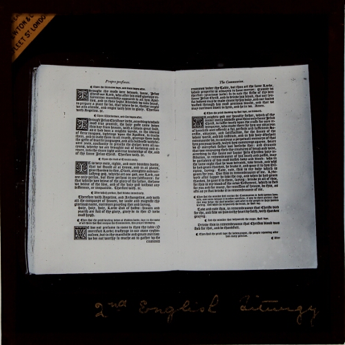 Facsimile Pages of the 2nd English Liturgy