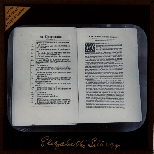 English Liturgy as republished under Queen Elizabeth