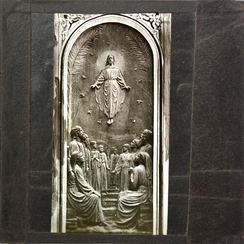 Bas-relief panel -- Christ's Ascension